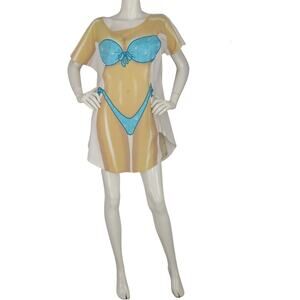 Vintage Vintage LA Imprints My Bikini Fake Swimsuit Cover Up Tee T Shirt